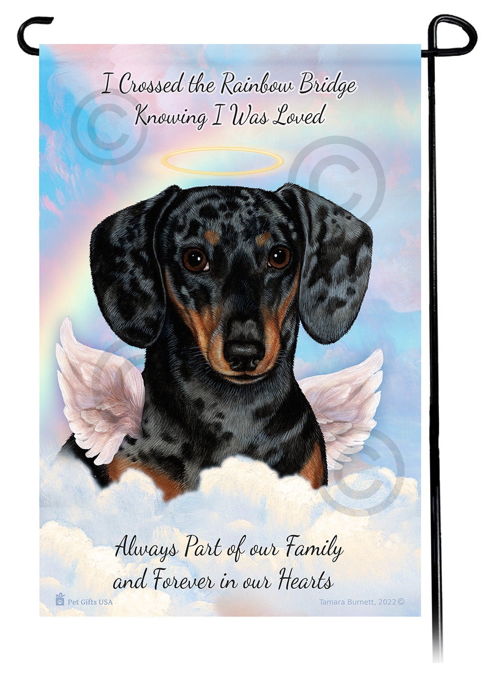 Dachshund Memorial - Garden Flag