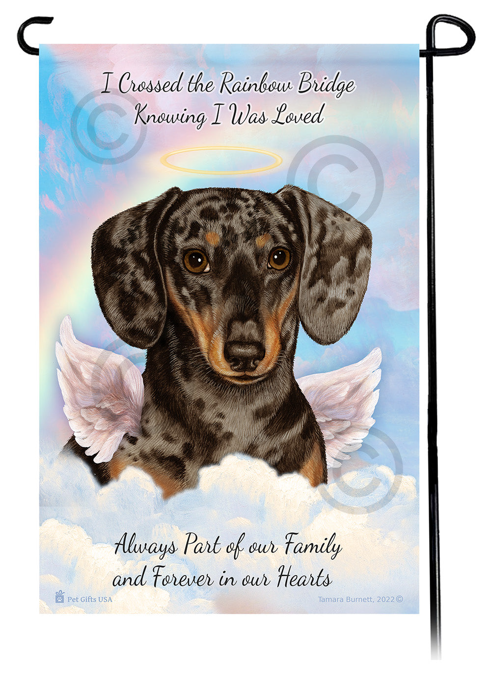 Dachshund Memorial - Garden Flag