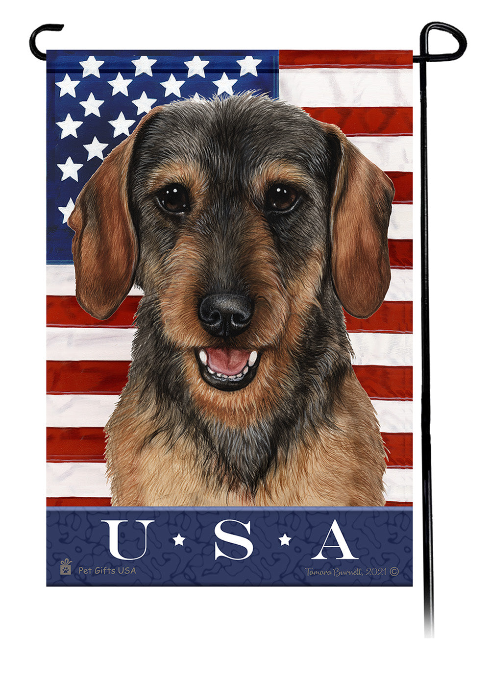 Dachshund True Blue - Garden Flag