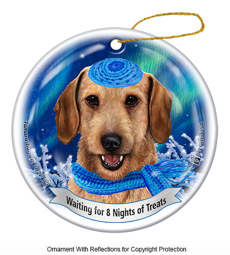 Dachshund WH Wheaten Ornament