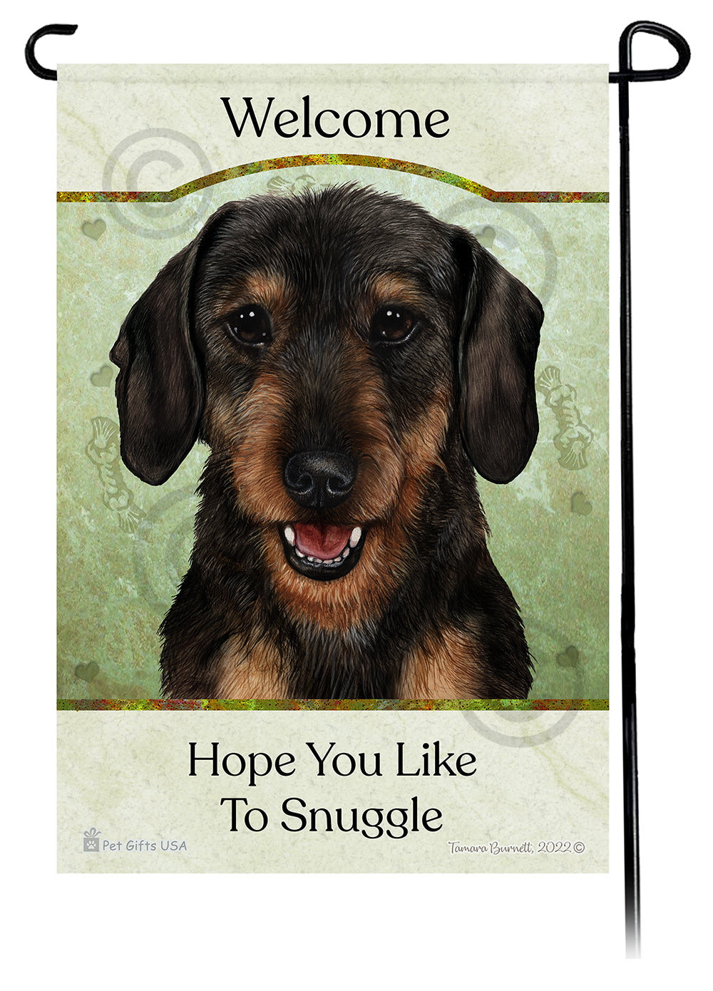 Dachshund Hope You Like To Snuggle - Garden Flag