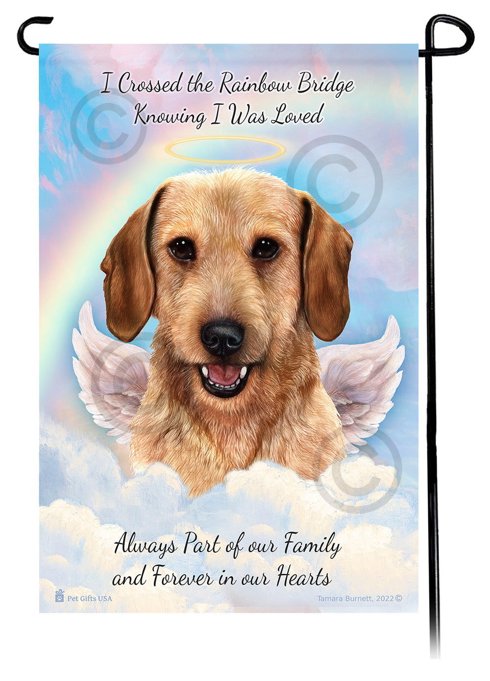 Dachshund Memorial - Garden Flag