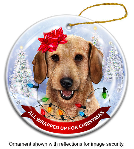 Dachshund Wire Hair Wheaten Ornament