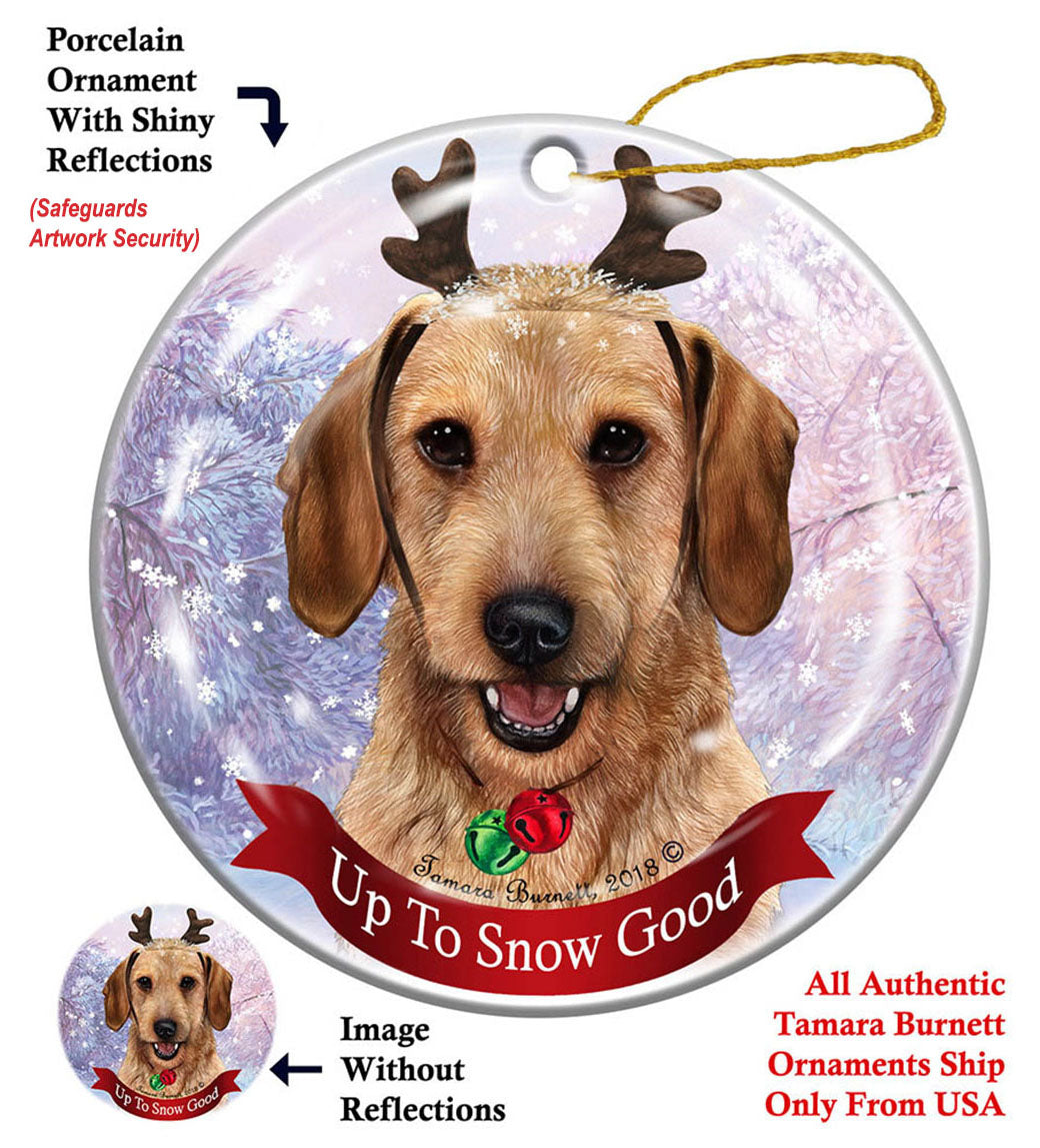 Dachshund WH Wheaten Ornament