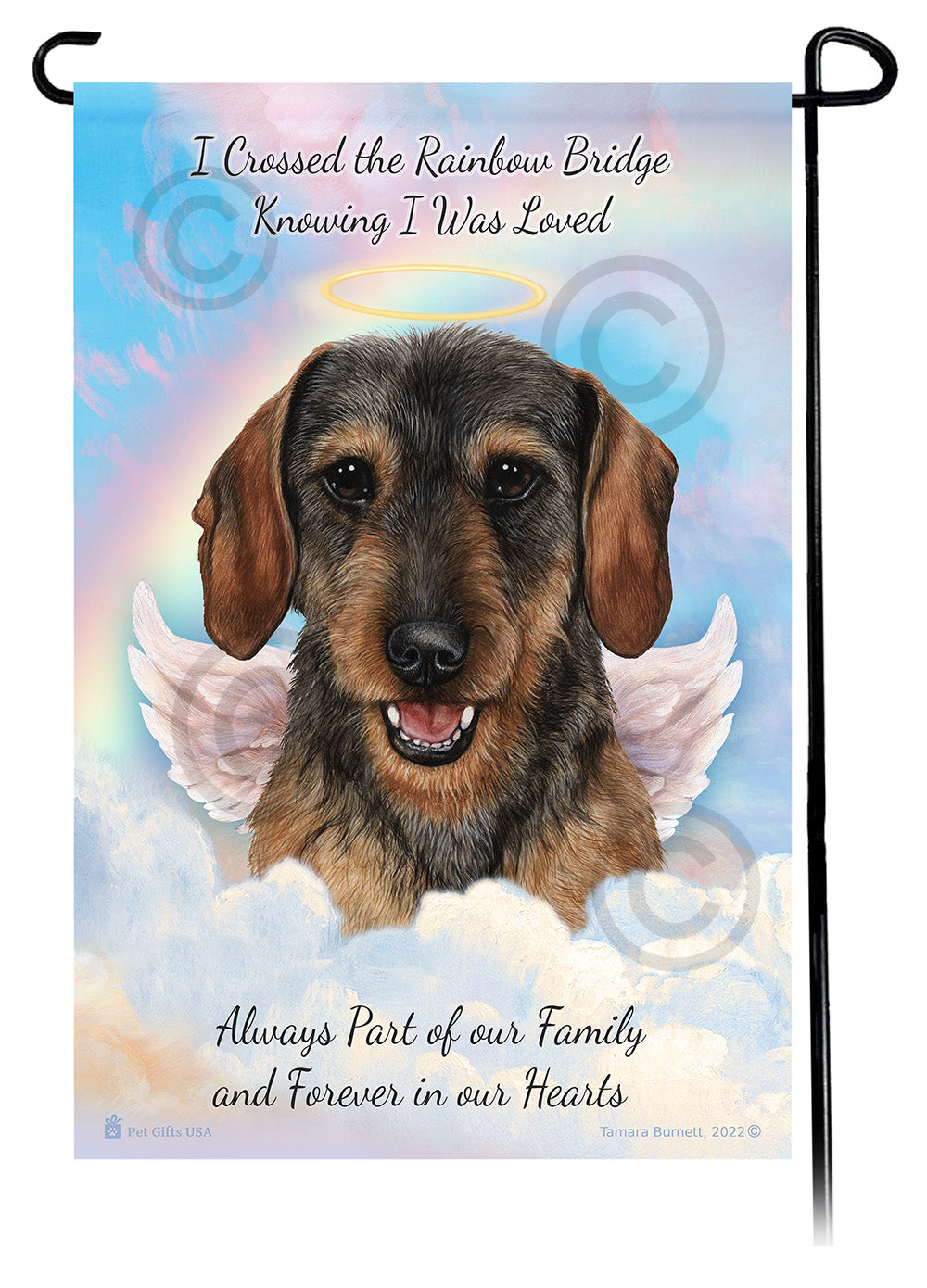 Dachshund Memorial - Garden Flag