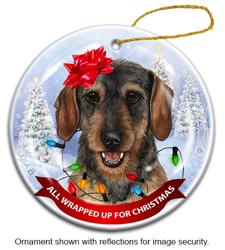 Dachshund Wire Hair Wild Boar Ornament
