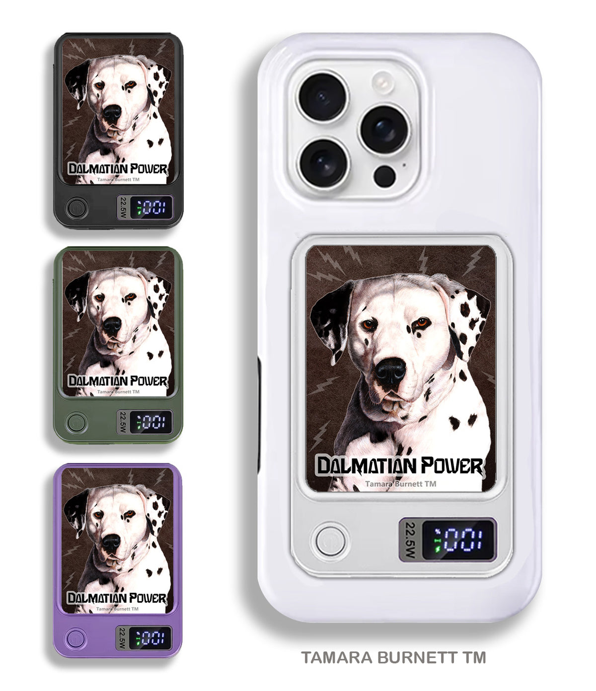 Dalmatian Black and White Phone Bank Wireless Charger