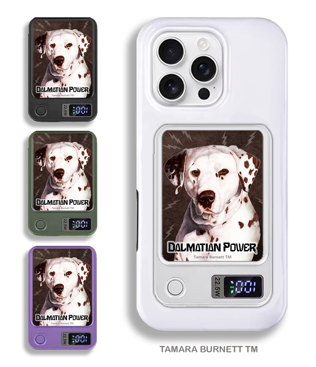 Dalmatian Liver and White Phone Bank Wireless Charger