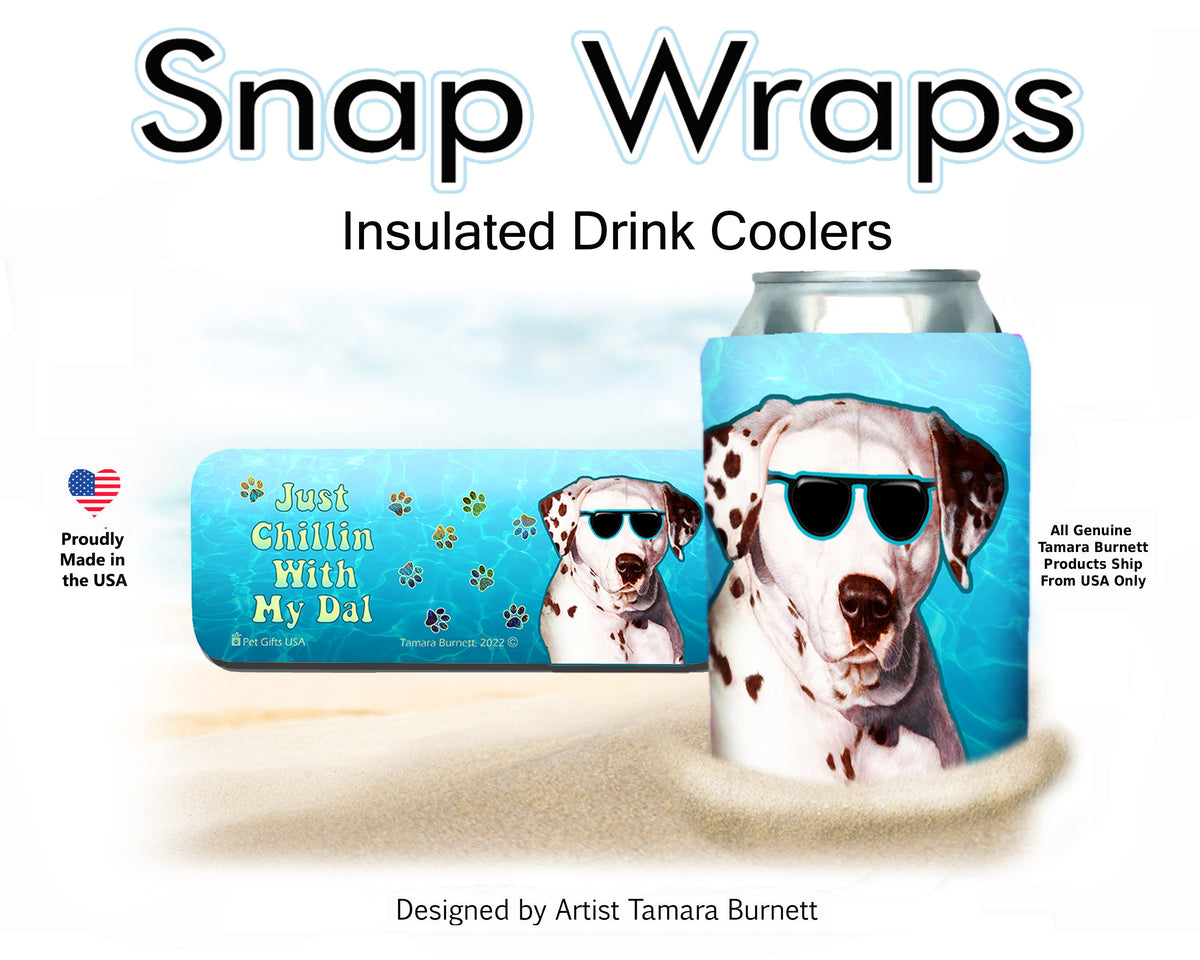 Dalmatian Liver and White Snap Wrap Cozy