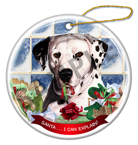 Dalmatian - Santa I Can Explain Ornament