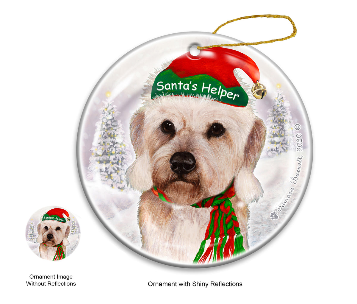 Dandie Dinmont Terrier Mustard Ornament