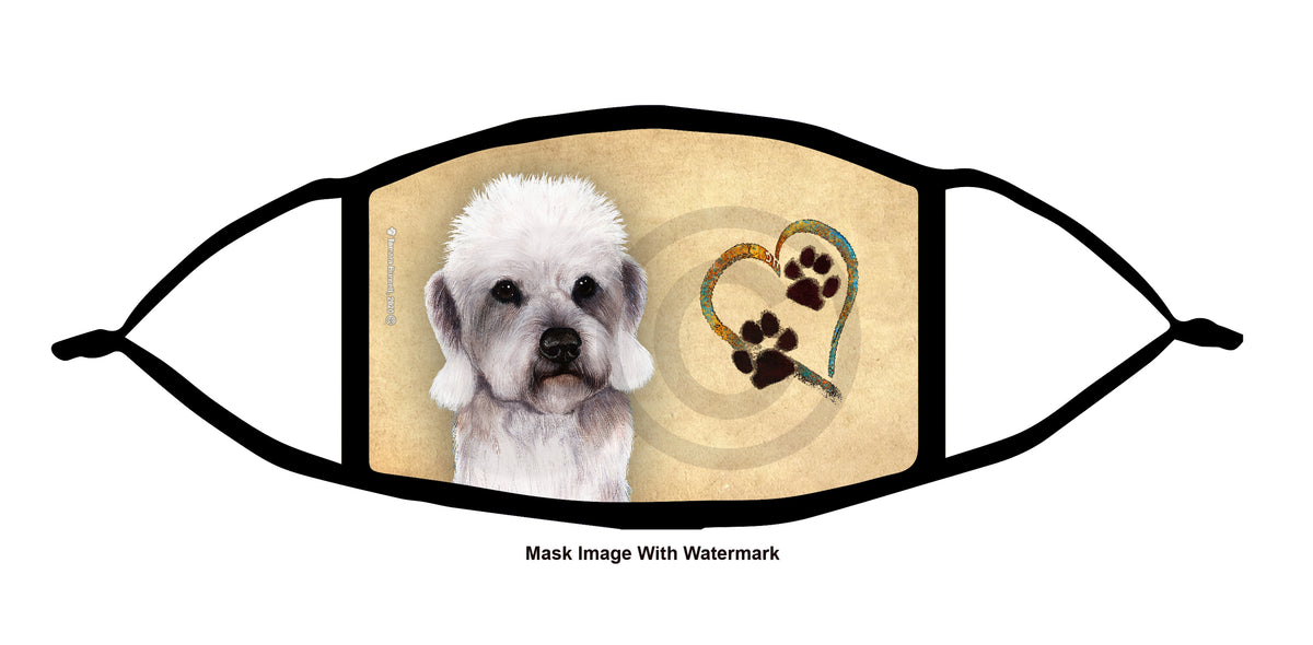Dandie Dinmont Terrier (Pepper) Face Mask
