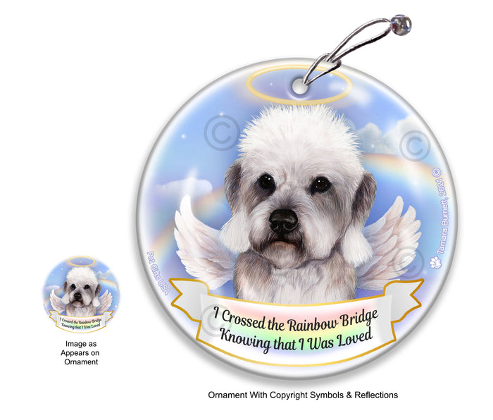 Dandie Dinmont Terrier Rainbow Bridge Memorial Ornament