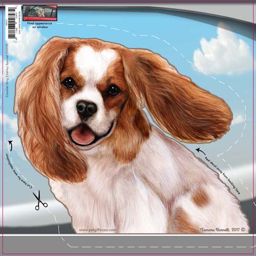 Cavalier King Charles Window Cling
