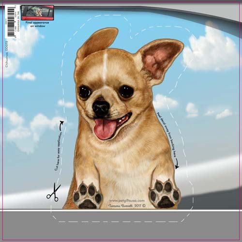 Chihuahua Window Cling