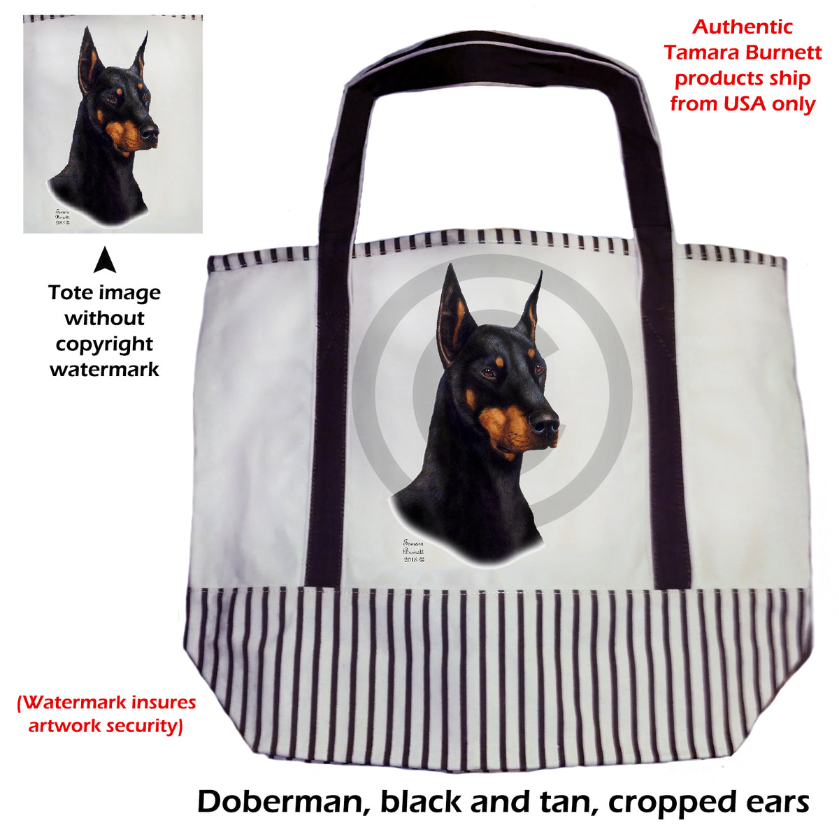 Doberman Pinscher - Tote Bag