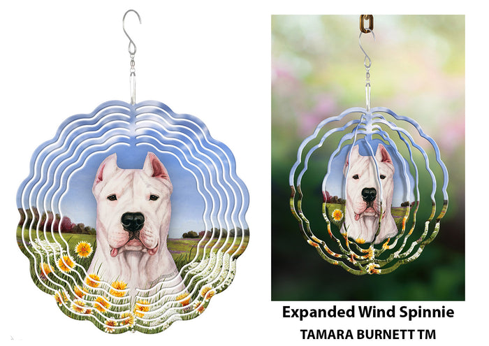 Dogo Argentino Cropped Wind Spinner