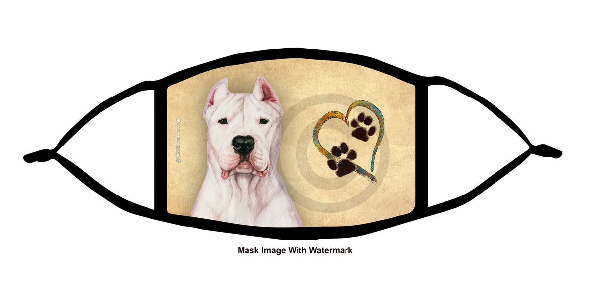 Dogo Argentino Face Mask