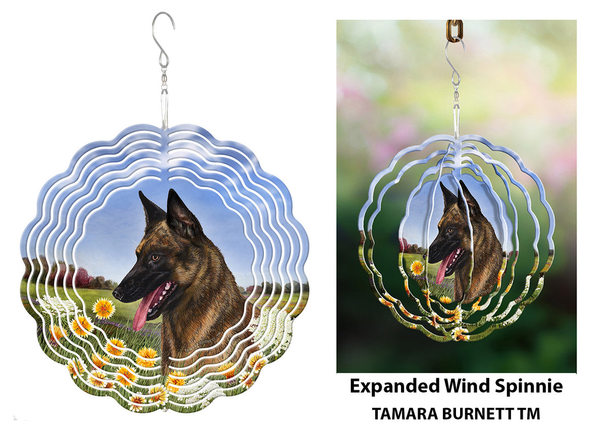 Dutch Shepherd Gold Brindle Wind Spinner