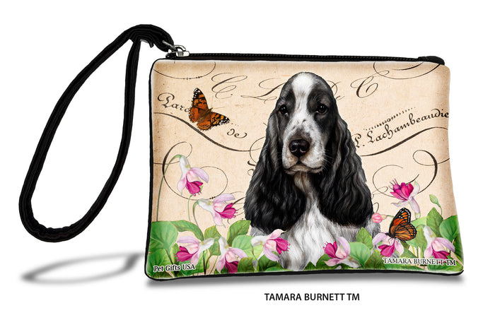 English Cocker Spaniel Black And White Zippees Pet Pouch