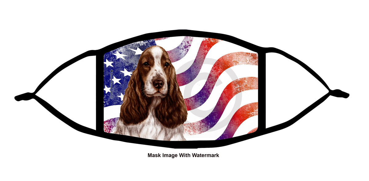 English Cocker Spaniel (Liver and White) Face Mask