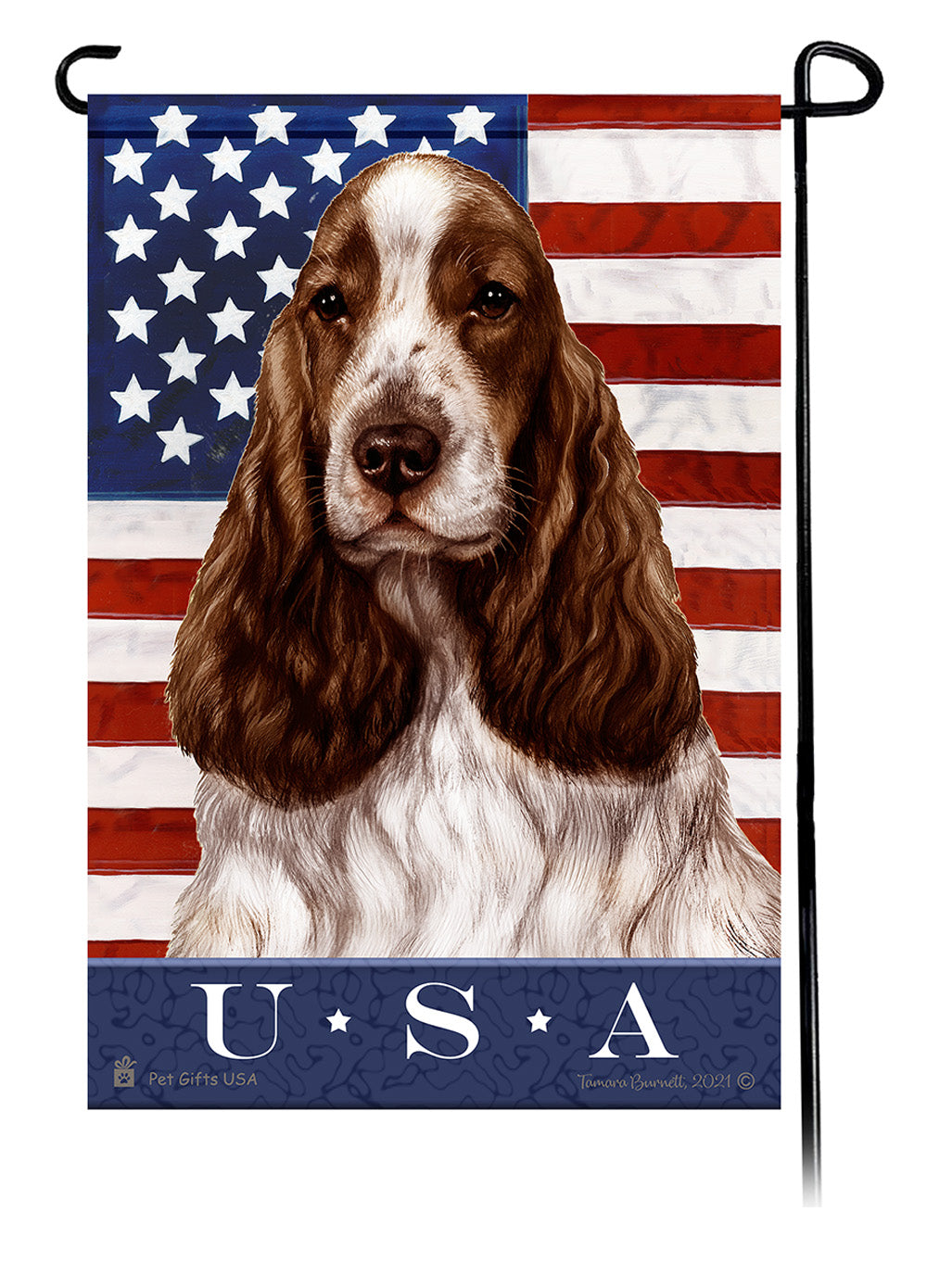 English Cocker Spaniel True Blue - Garden Flag