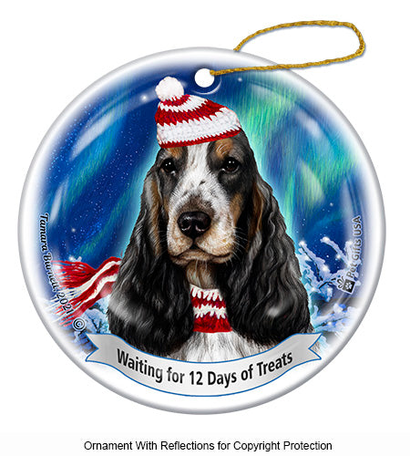 English Cocker Spaniel Tri-Color Ornament