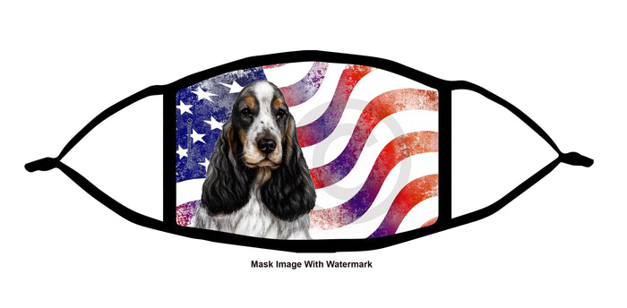 English Cocker Spaniel (Black Tri-Color) Face Mask