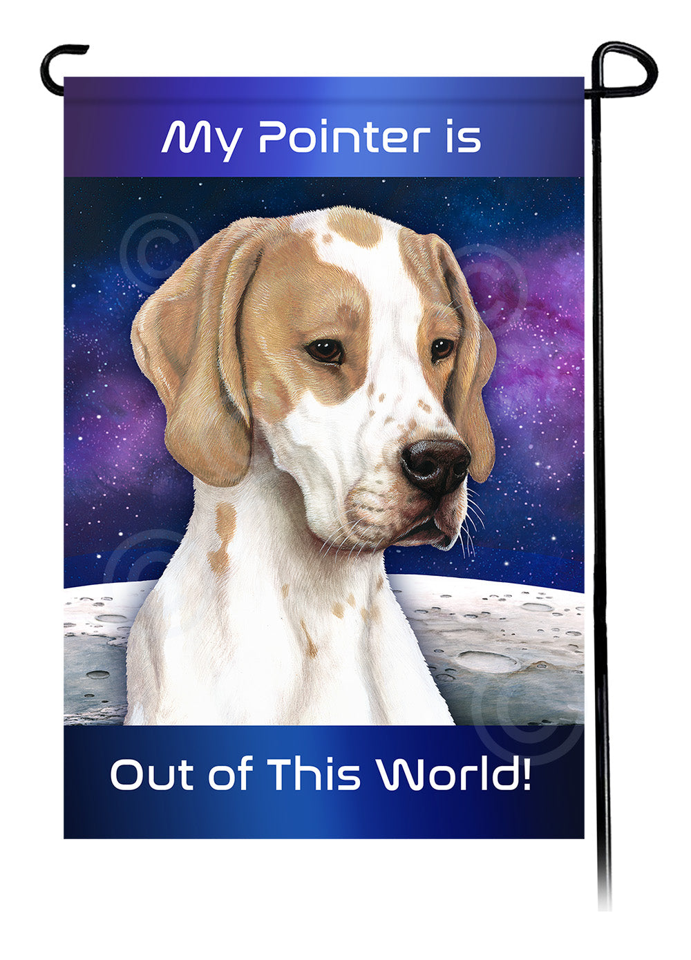 English Pointer Out Of This World - Garden Flag