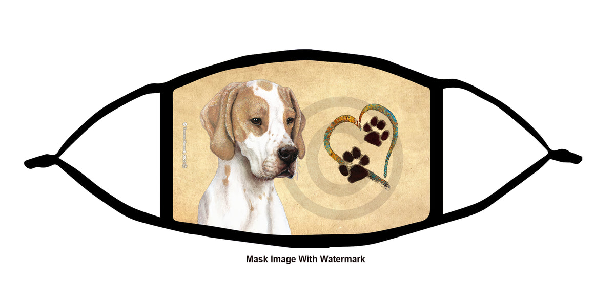 English Pointer (Lemon and White) Face Mask