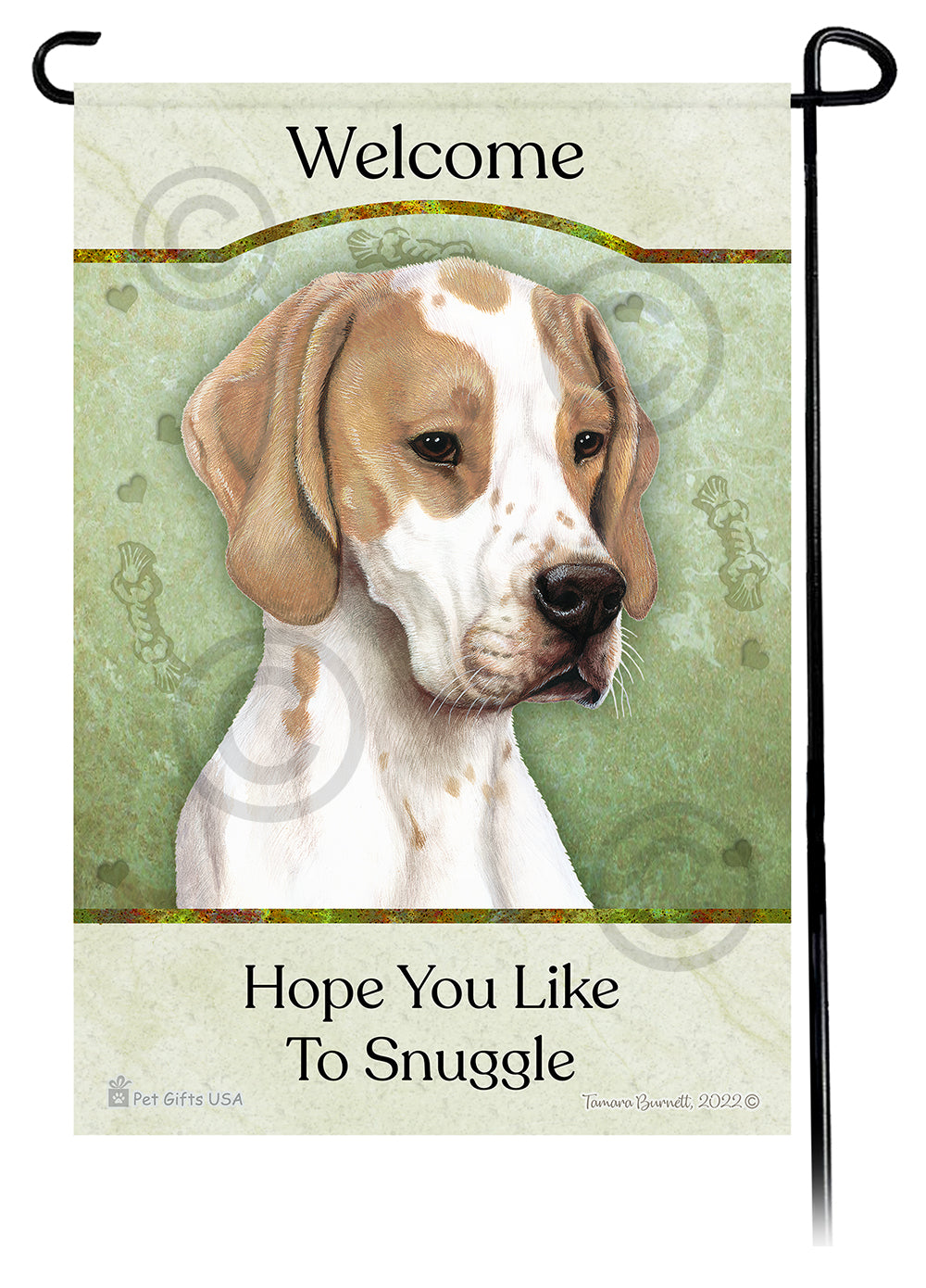 English Pointer Hope You Like To Snuggle - Garden Flag