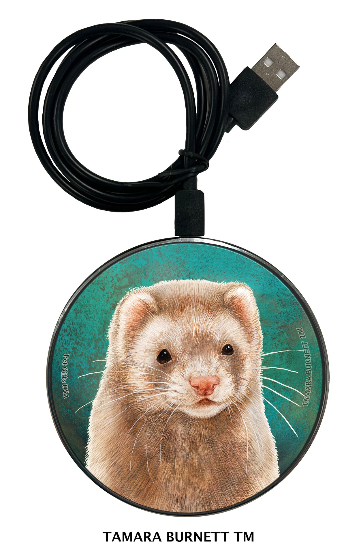 Ferret Cinnamon Zoomies Wireless Charger