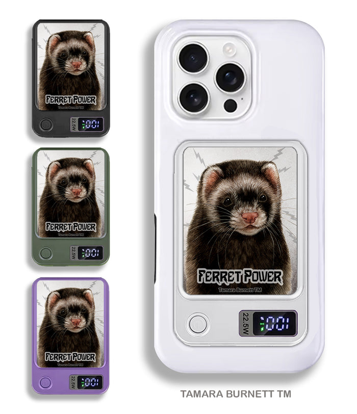 Ferret Black Sable Phone Bank Wireless Charger