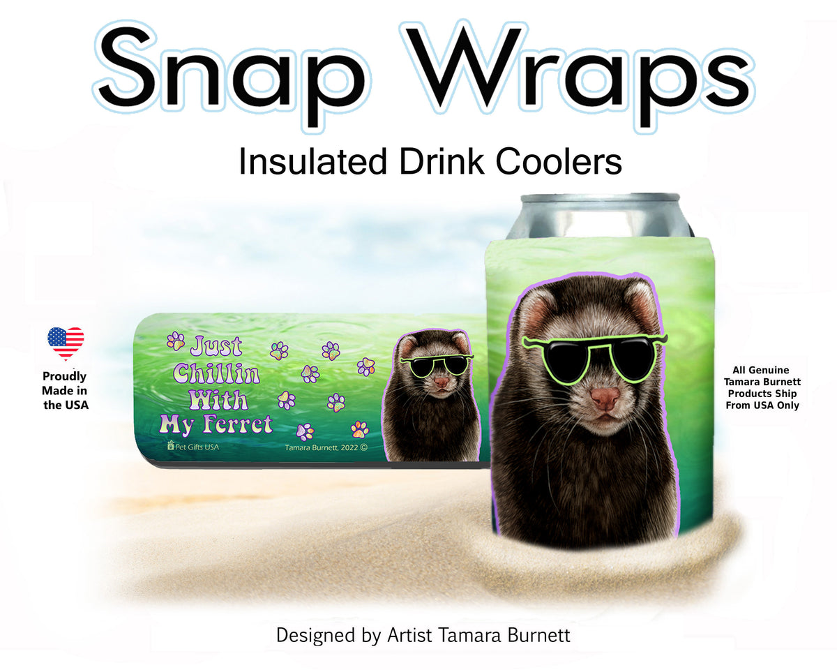 Ferret Black Sable Snap Wrap Cozy