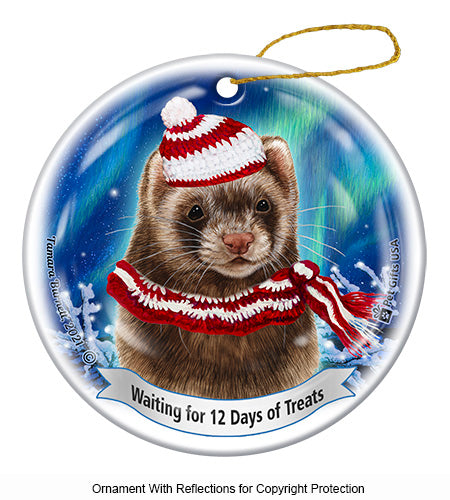 Ferret Chocolate Ornament