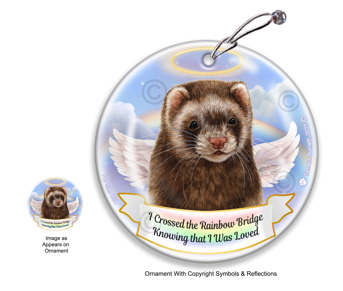 Ferret Chocolate Ornament