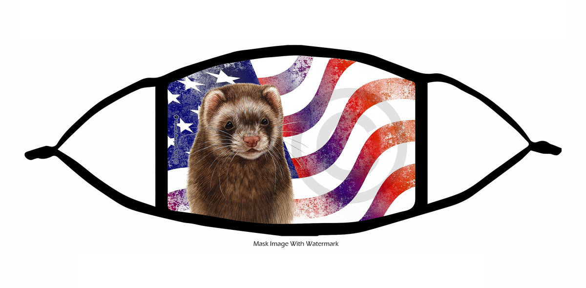 Ferret (Chocolate Sable Mitt) Face Mask