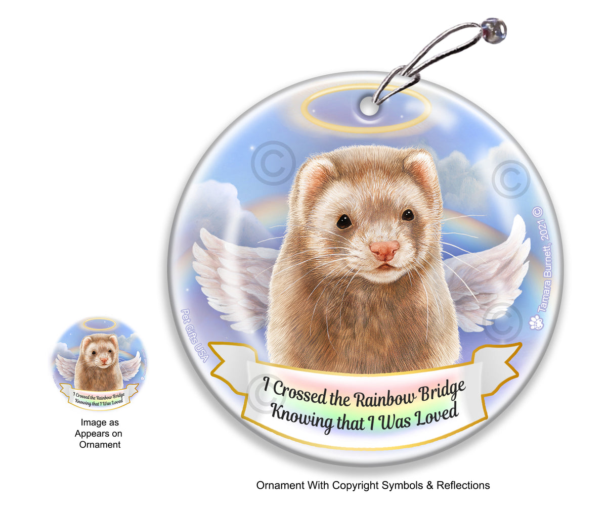 Ferret Cinnamon Ornament