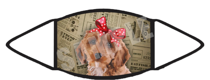 Cockapoo (Brown) Face Mask