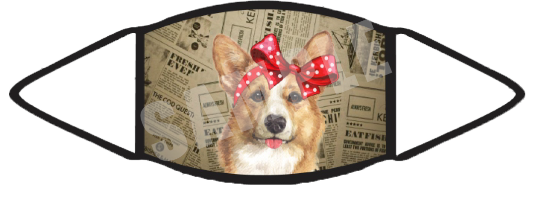 Corgi (Brown) Face Mask