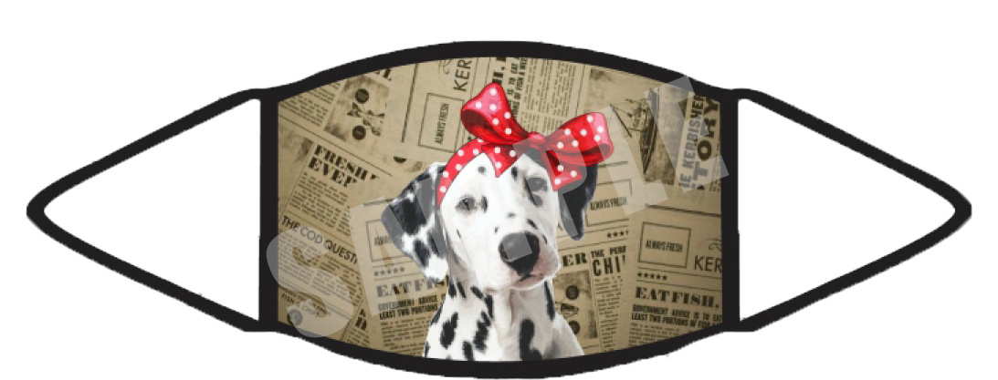 Dalmatian (Brown) Face Mask