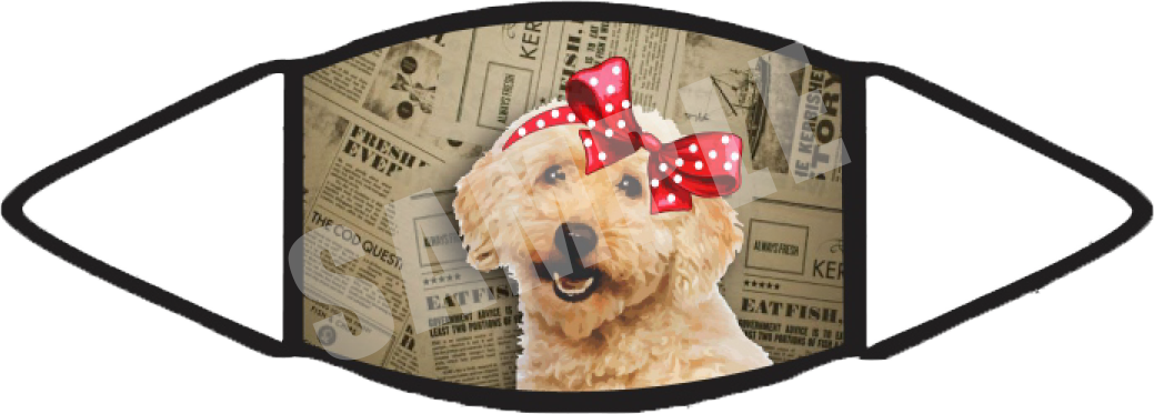 Goldendoodle (Brown) Face Mask