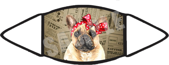 Frenchie Tan (Brown) Face Mask