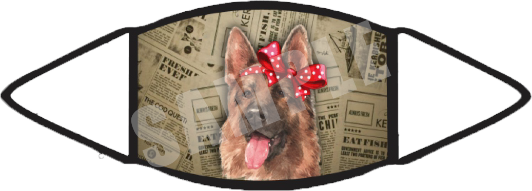 German Shepherd (Brown) Face Mask