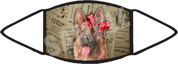 German Shepherd (Brown) Face Mask