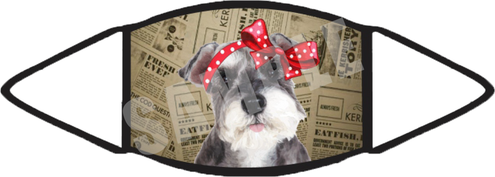 Schnauzer (Brown) Face Mask