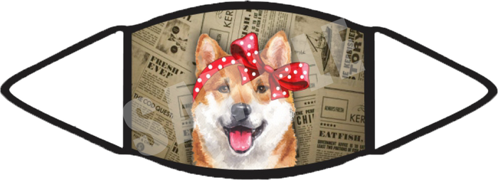 Shiba Inu (Brown) Face Mask
