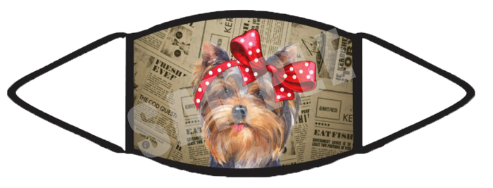 Yorkie (Brown) Face Mask