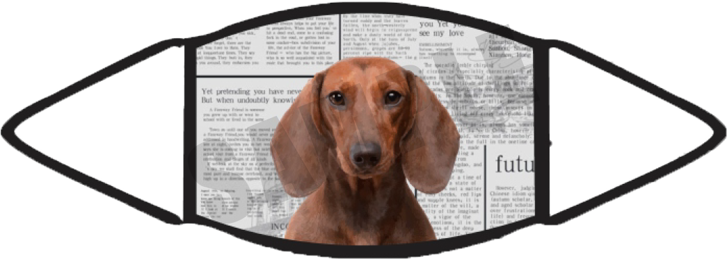 Goldendoodle (Newspaper) Face Mask