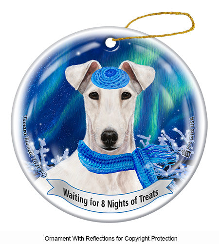 Fox Terrier White Ornament